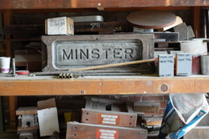 Cool Minster brick in pattern shop closer shot Cool Minster brick in pattern shop closer shot